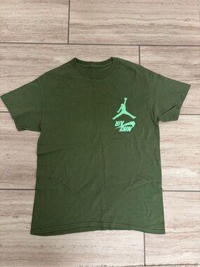 Nike Air Jordan X Cactus Jack- Olive Green Graphic Tee